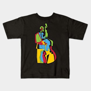 Bassist Colorful Pop Art Style Kids T-Shirt